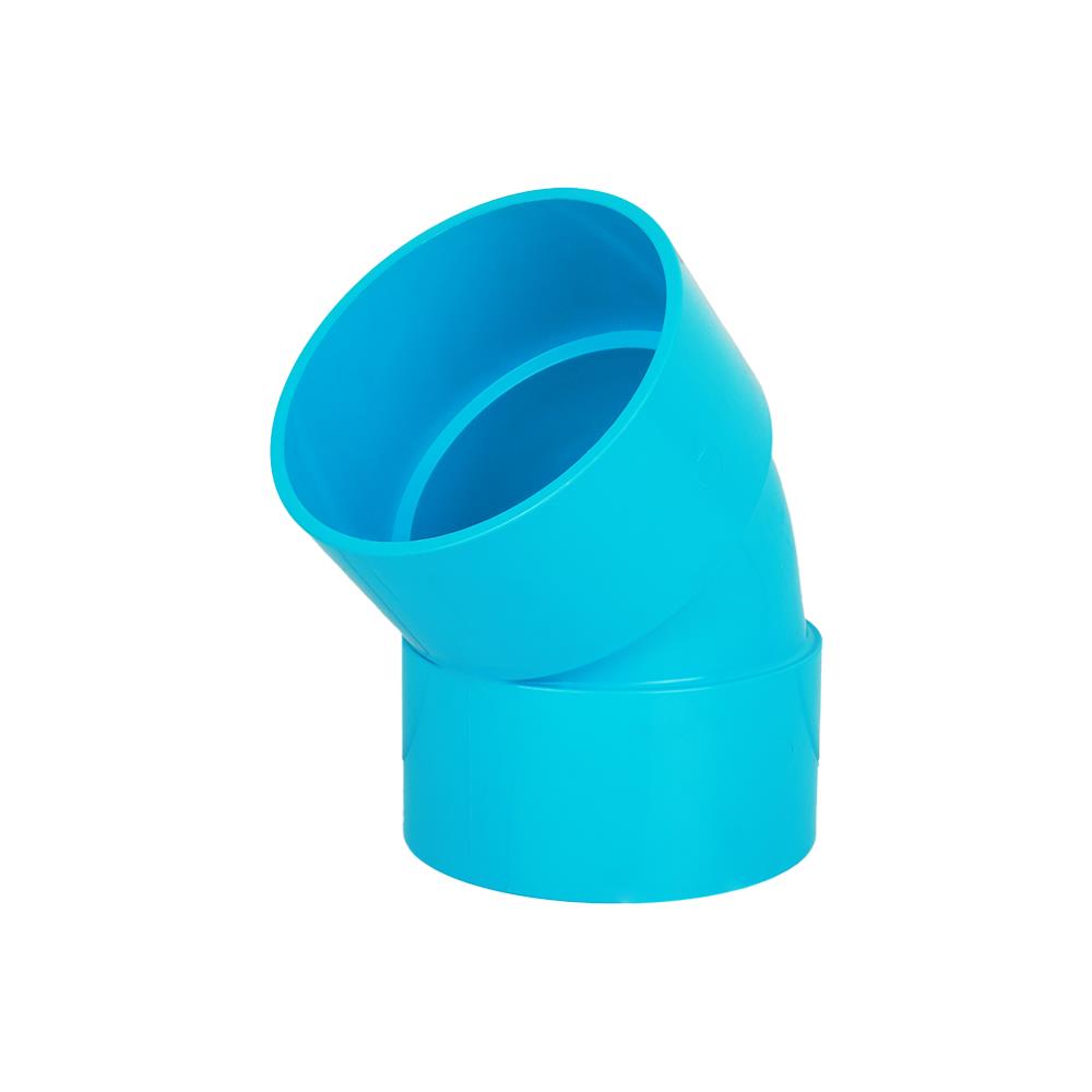 ข้องอ 45 องศา ท่อน้ำไทย 6 นิ้ว สีฟ้า