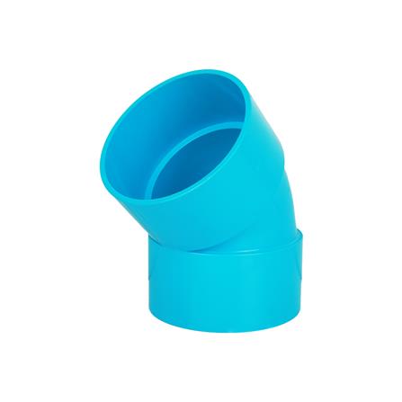 ข้องอ 45 องศา ท่อน้ำไทย 6 นิ้ว สีฟ้า