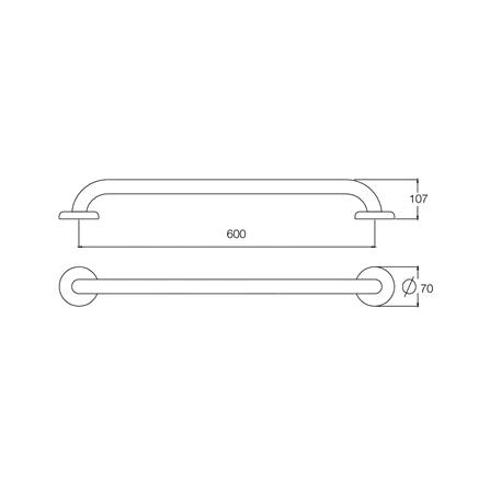 ราวจับกันลื่น WS GB-6327-2-60 60 ซม._1