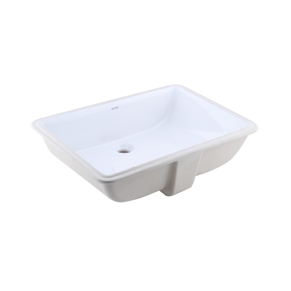 อ่างล้างหน้าแบบฝังใต้เคาน์เตอร์ COTTO C05117 สีขาว