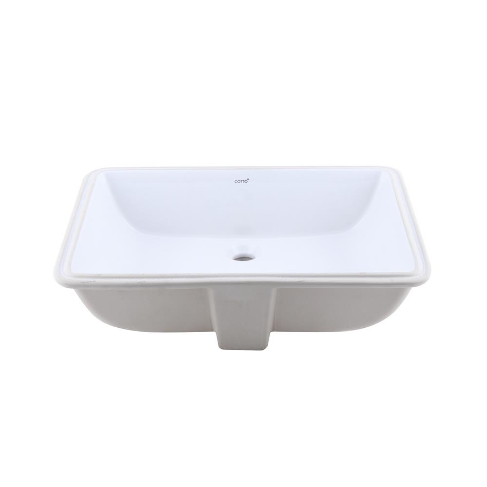 อ่างล้างหน้าแบบฝังใต้เคาน์เตอร์ COTTO C05117 สีขาว