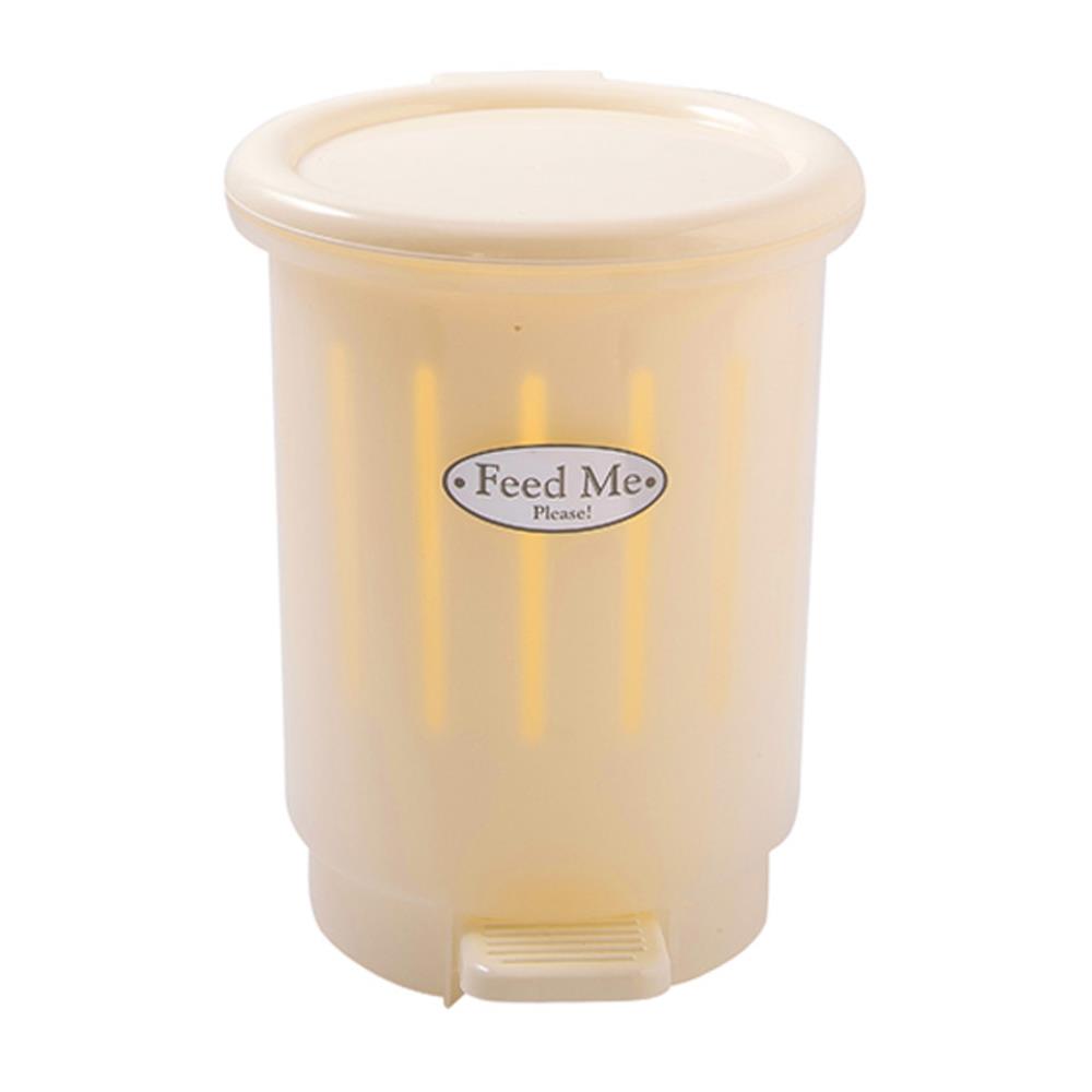 ถังขยะเหยียบกลม PIONEER PN69400031 ขนาด 7L สีขาว