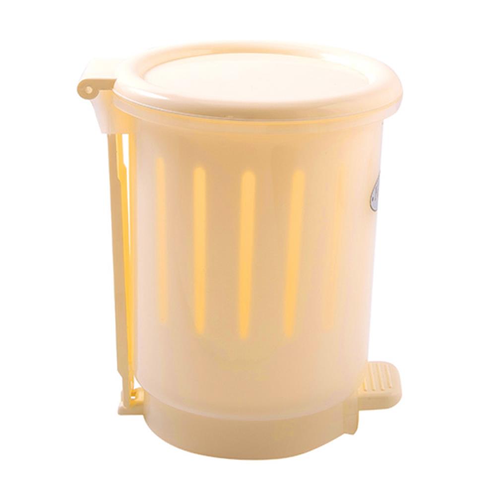 ถังขยะเหยียบกลม PIONEER PN69400031 ขนาด 7L สีขาว