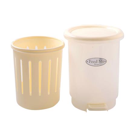 ถังขยะเหยียบกลม PIONEER PN69400031 ขนาด 7L สีขาว_3