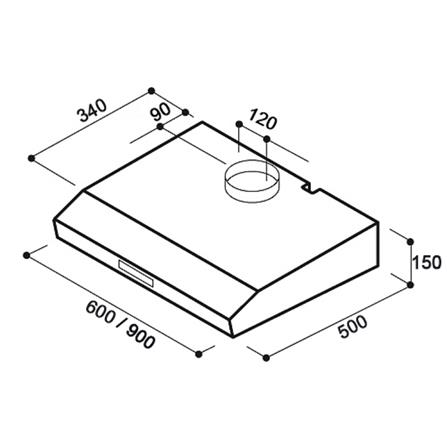เครื่องดูดควันมาตรฐาน TEKA C605 60 ซม._1