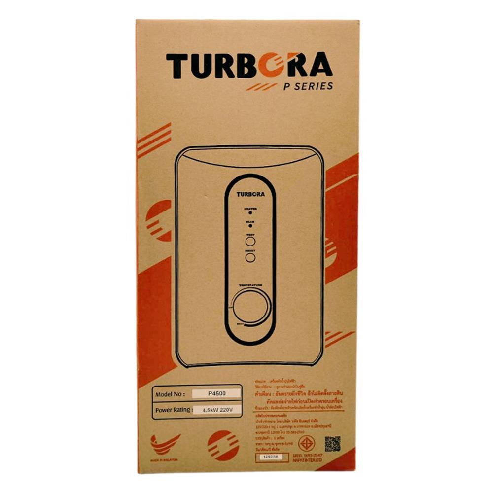 เครื่องทำน้ำอุ่น TURBORA P4500 4500 วัตต์ สีเขียว/ขาว