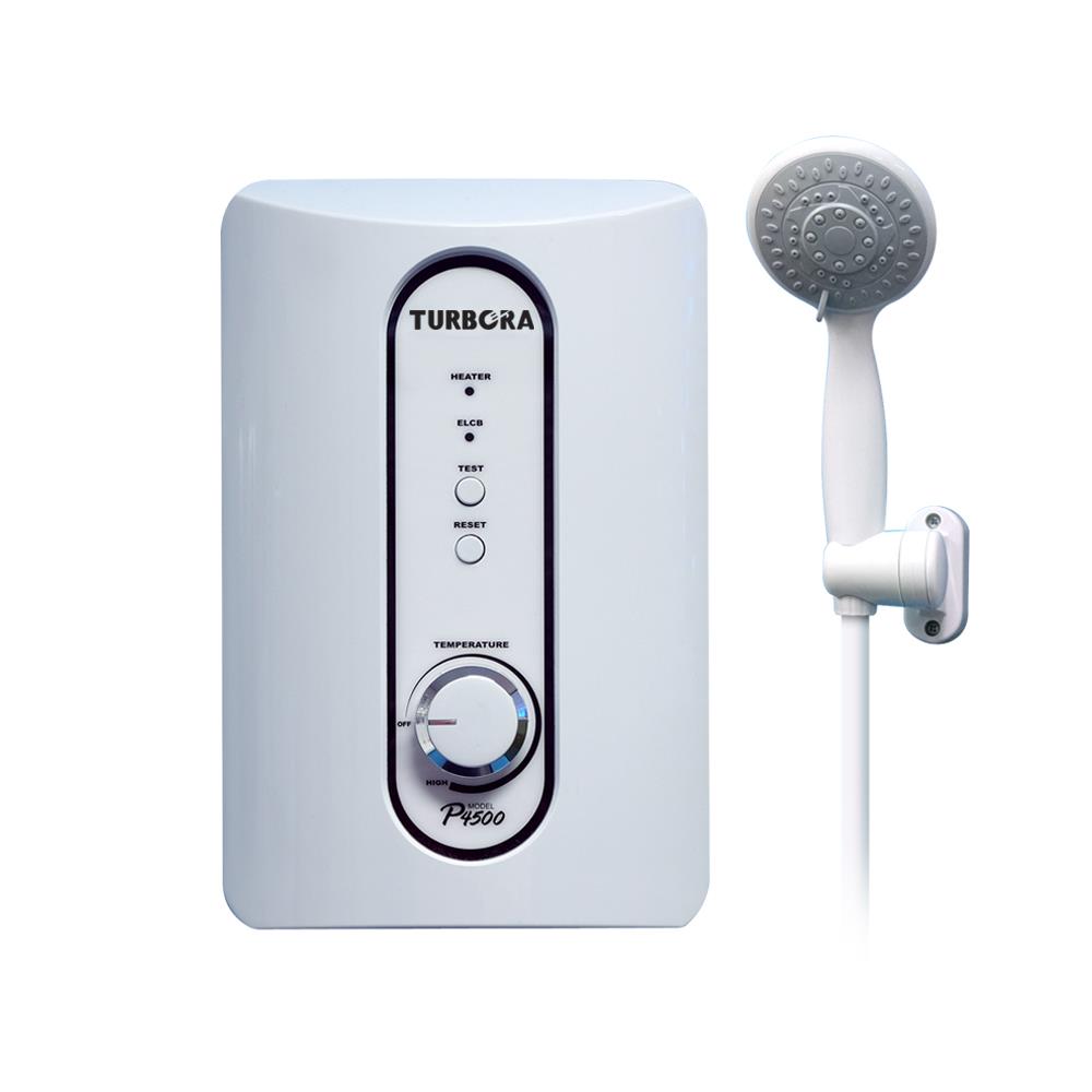 เครื่องทำน้ำอุ่น TURBORA P4500 4500 วัตต์ สีเขียว/ขาว