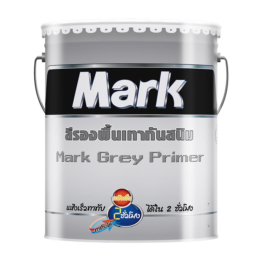สีรองพื้นโลหะ CAPTAIN MARK สีเทา 5 แกลลอน