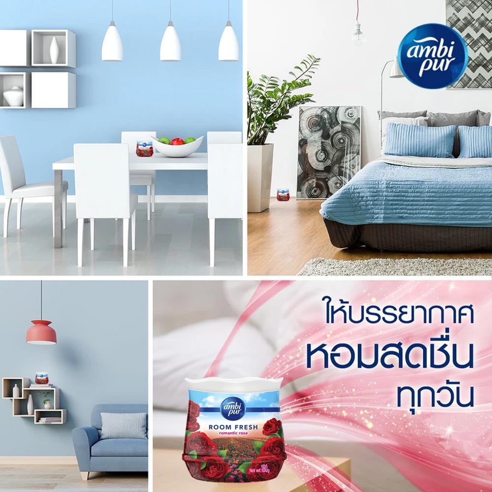 เจลปรับอากาศ AMBIPUR ROOM FRESH 180 กรัม ROMANTIC ROSE