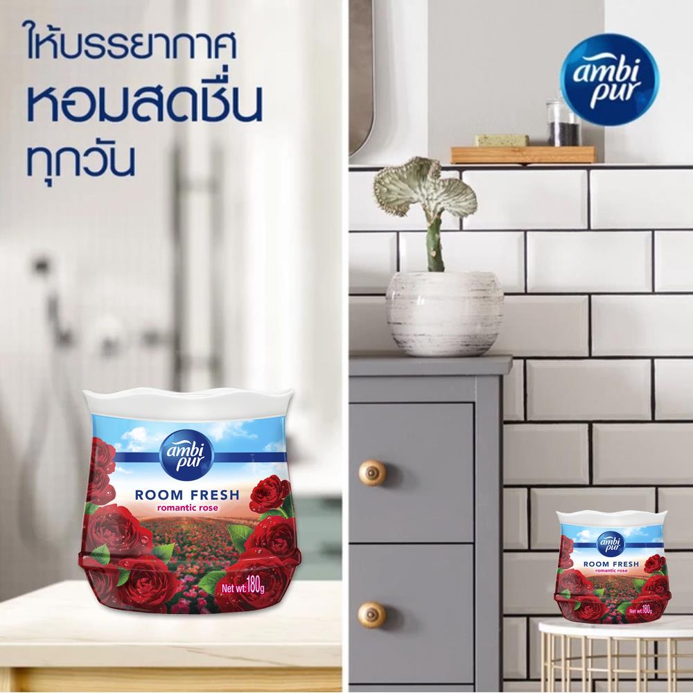 เจลปรับอากาศ AMBIPUR ROOM FRESH 180 กรัม ROMANTIC ROSE