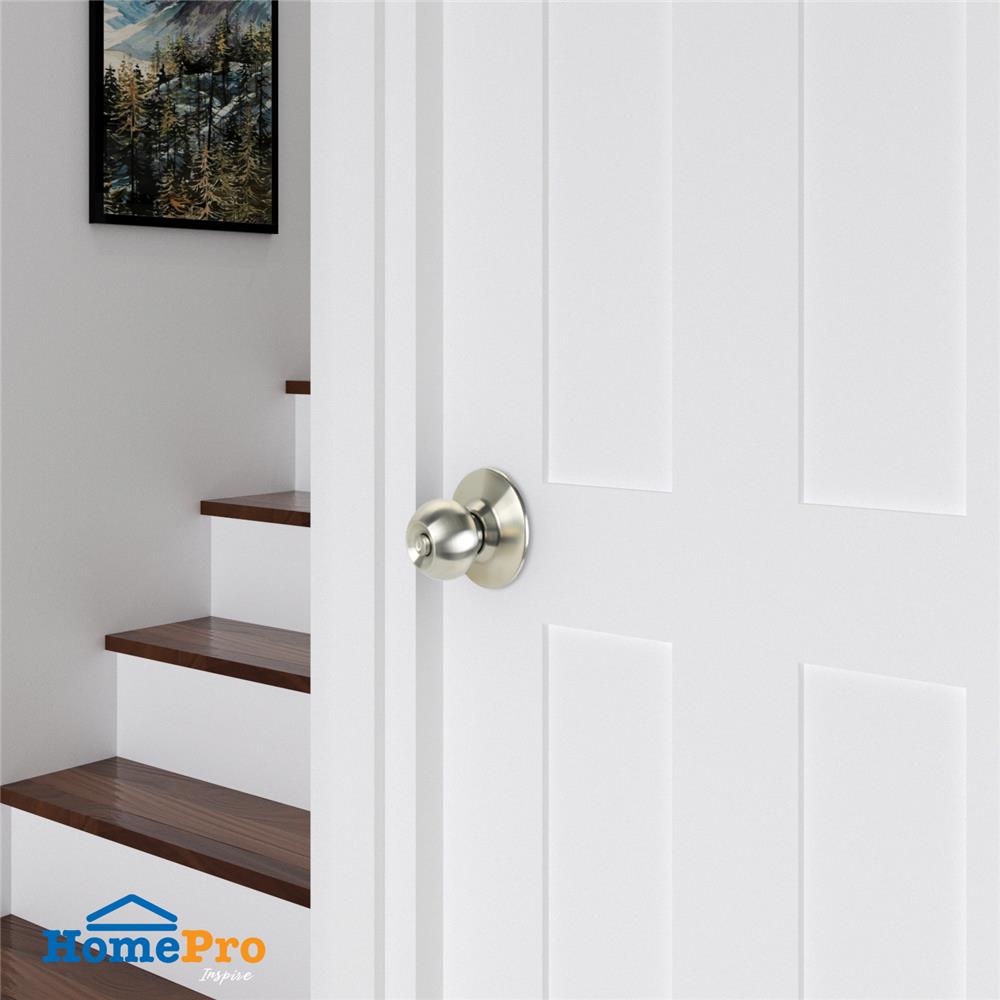 ลูกบิดประตูห้องน้ำ หัวกลม FITT 587SSP72 สีสเตนเลส