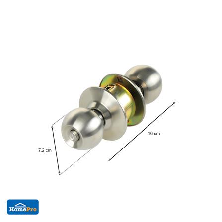 ลูกบิดประตูห้องน้ำ หัวกลม FITT 587SSP72 สีสเตนเลส_4