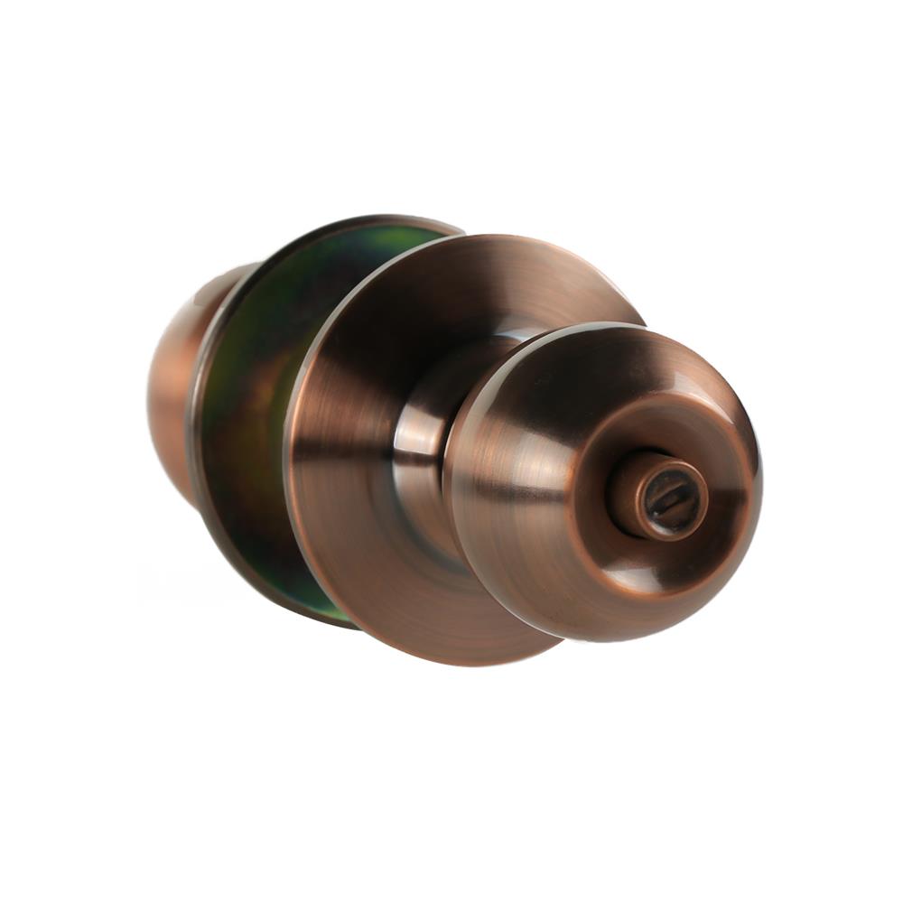 ลูกบิดห้องน้ำ FITT 587ACP72 หัวกลม สีทองแดงรมดำ