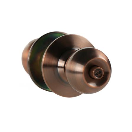 ลูกบิดห้องน้ำ FITT 587ACP72 หัวกลม สีทองแดงรมดำ_2