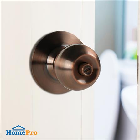 ลูกบิดห้องน้ำ FITT 587ACP72 หัวกลม สีทองแดงรมดำ_4