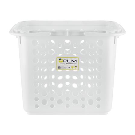 ตะกร้าผ้าเหลี่ยม 5011 ขาว PLIM_2