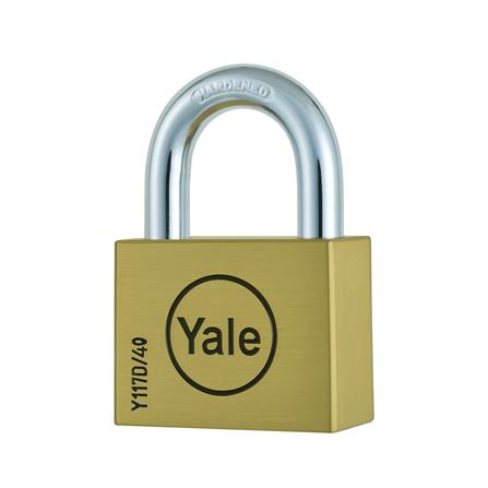กุญแจลูกปืน YALE BD40 40 มม. สีทอง_0