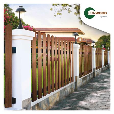 ไม้รั้ว หัวโค้ง CONWOOD พฤกษา หน้า 4 นิ้ว 10X150X1.6 ซม. สีขาวงาช้าง_4