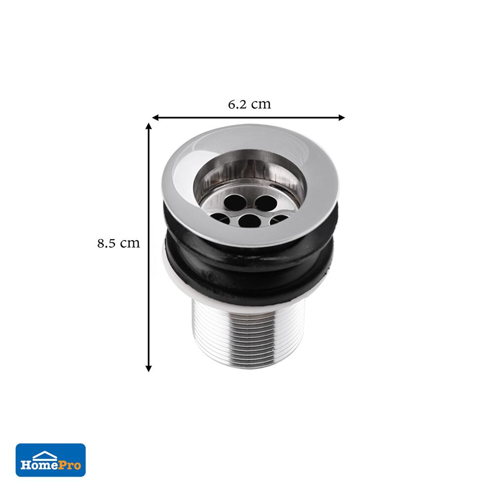 สะดืออ่างล้างหน้าสายโซ่ MOYA P-001 สีโครม