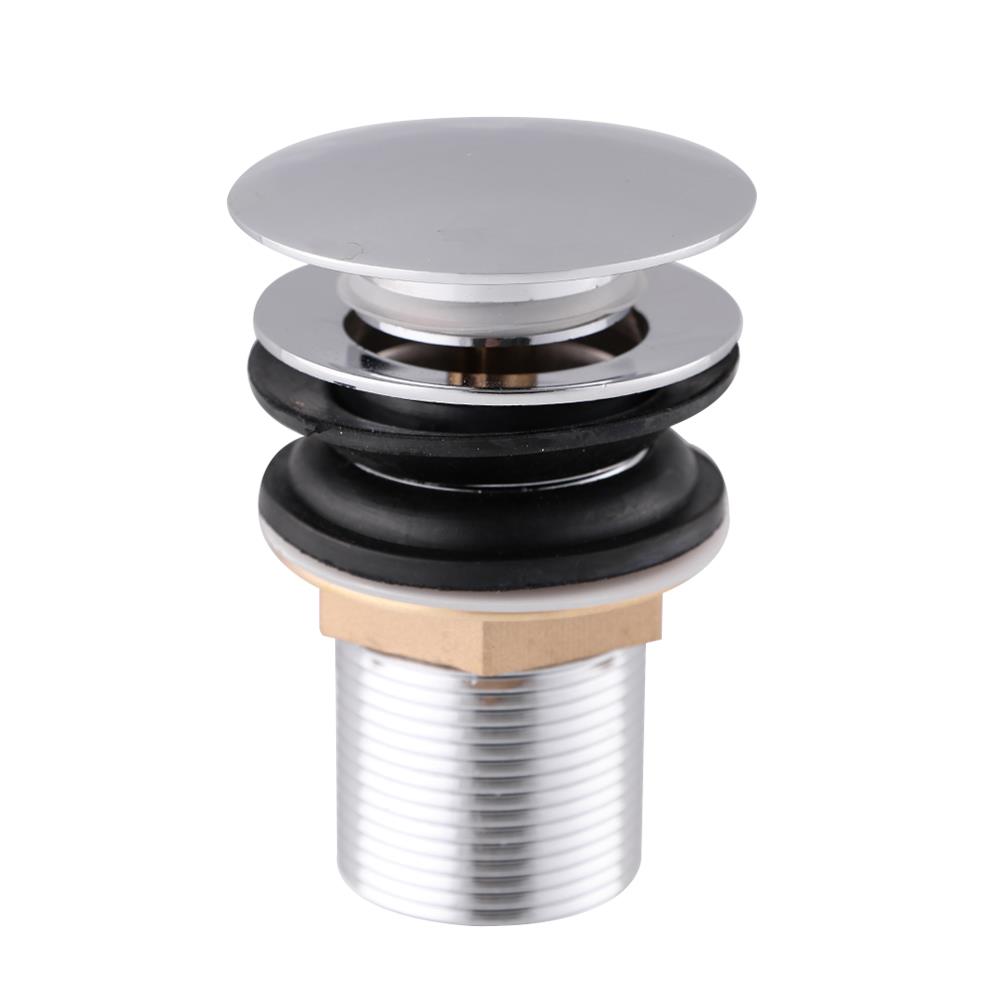 สะดืออ่างล้างหน้าแบบกด MOYA P-004 สีโครม