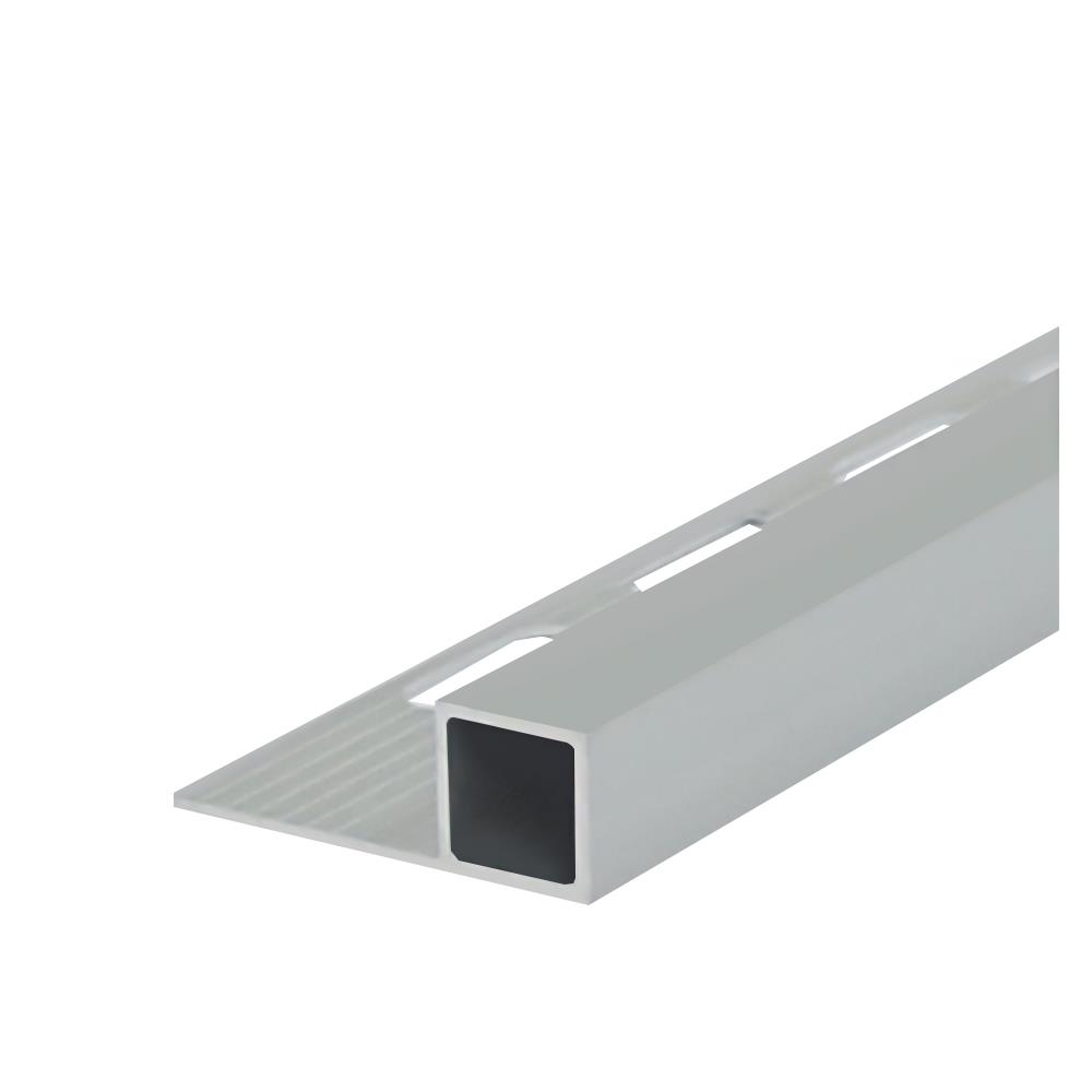 คิ้วอะลูมิเนียมเหลี่ยมใหญ่ HOME 2 ม. 13 ม. สีอะลูมิเนียม