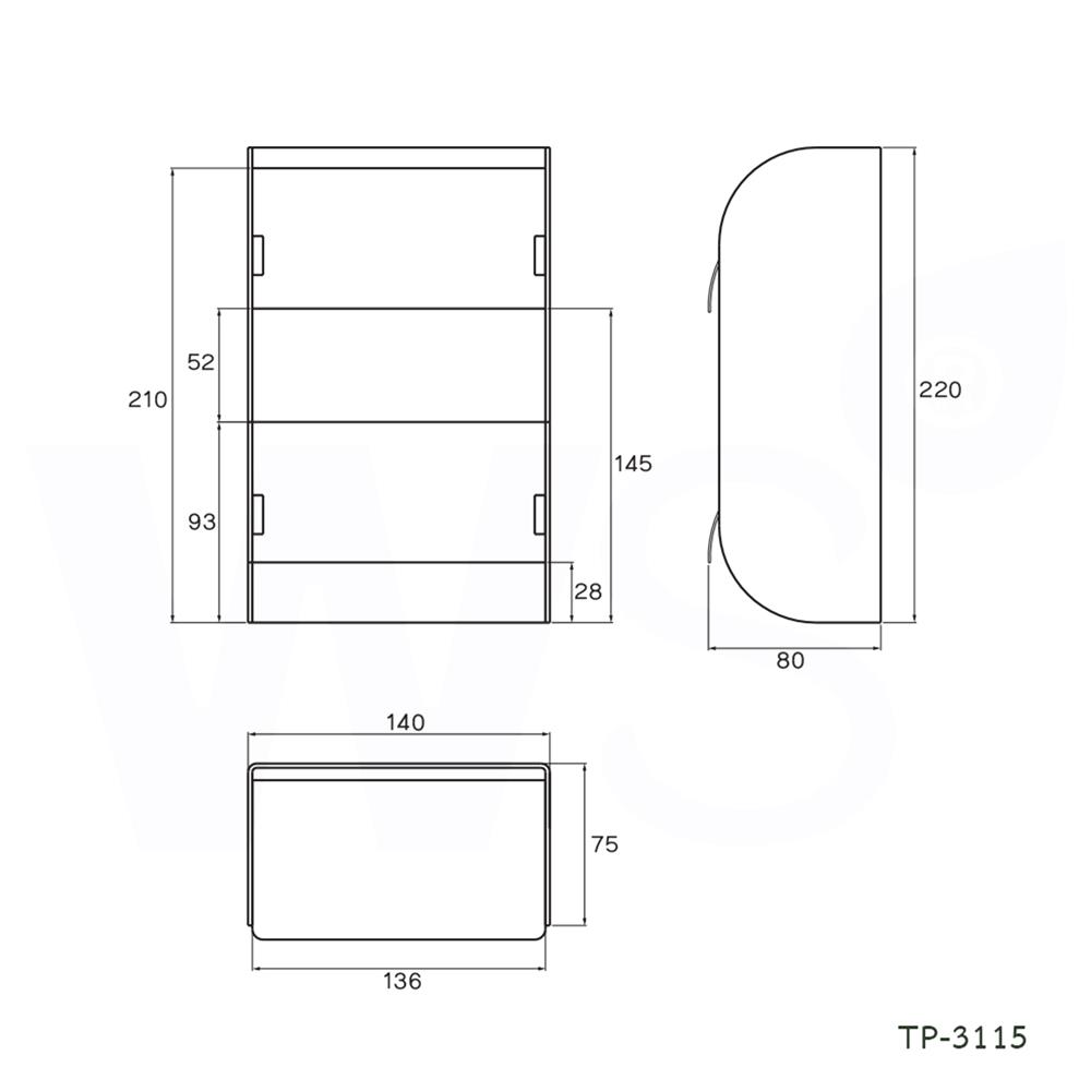 ที่ใส่กระดาษคู่ WS TP-3115