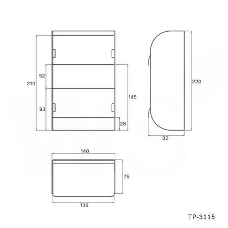 ที่ใส่กระดาษคู่ WS TP-3115_1