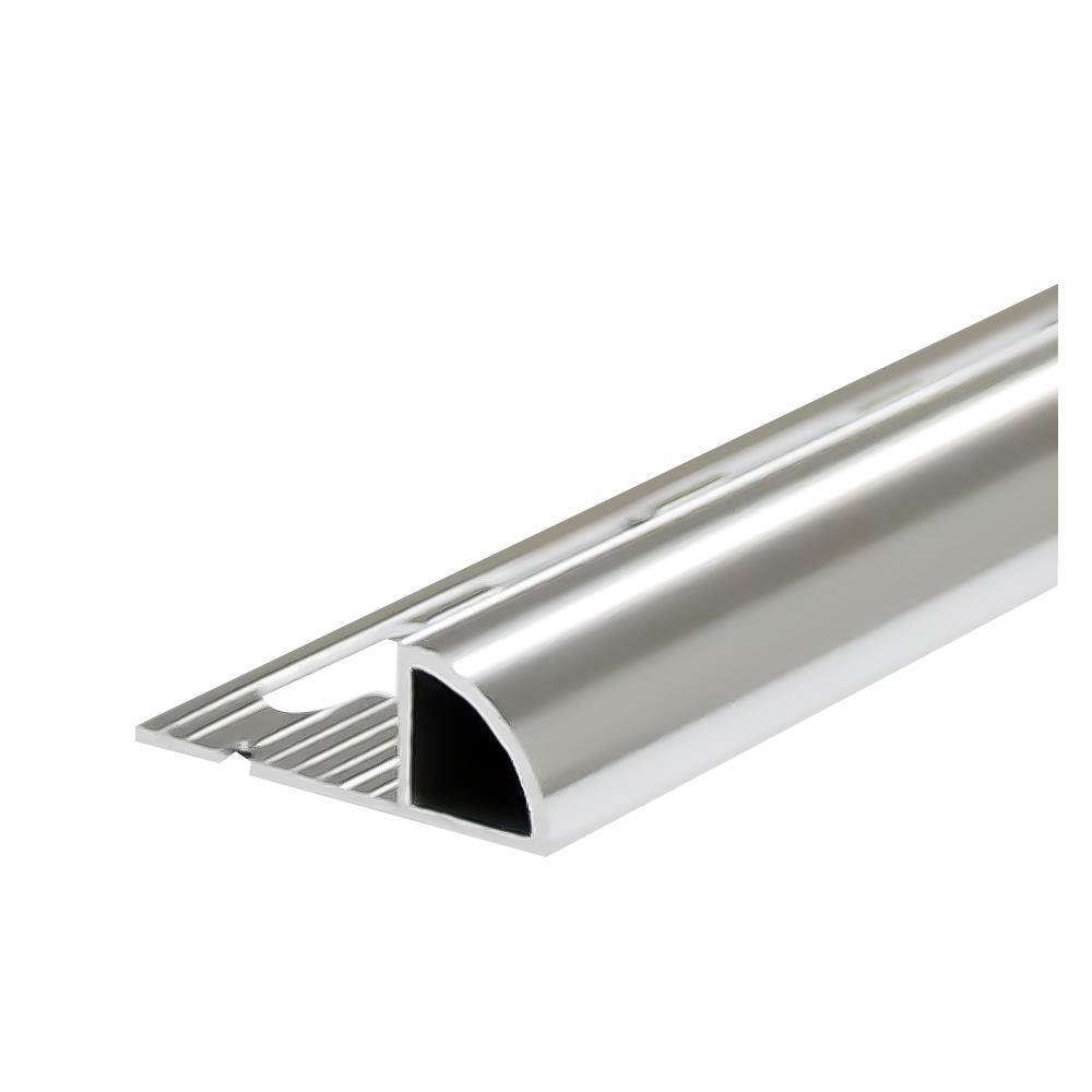 คิ้วอะลูมิเนียมโค้งใหญ่ HOME 2 ม. 13 ม. สีเงินเงา