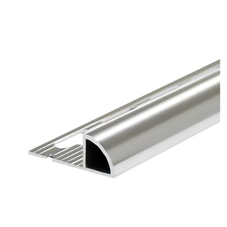 คิ้วอะลูมิเนียมโค้งใหญ่ HOME 2 ม. 13 ม. สีเงินเงา