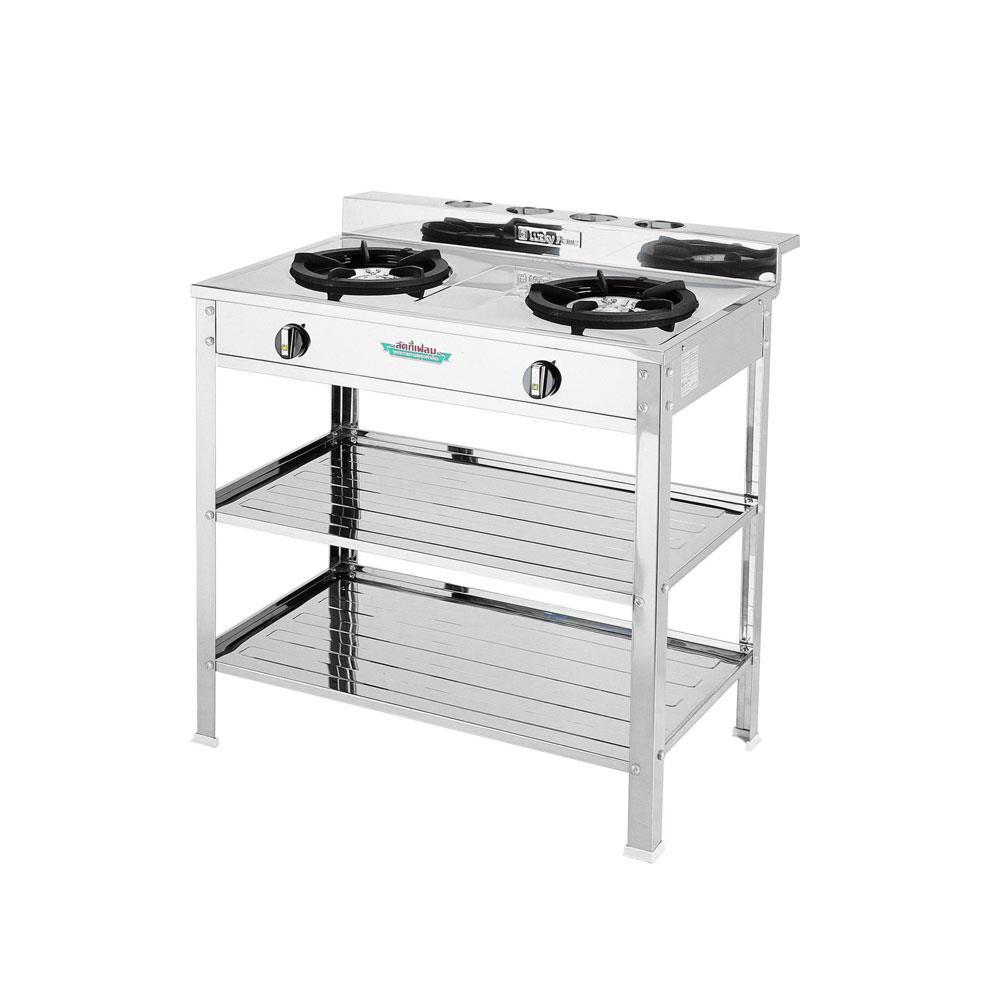 เตาแก๊สตั้งพื้น 2 หัวแก๊ส LUCKY FLAME AT-402C