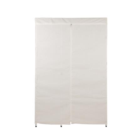 ตู้เสื้อผ้าราวแขวนมีชั้นวาง PLIM 122x46x178 ซม. สีเงิน_0