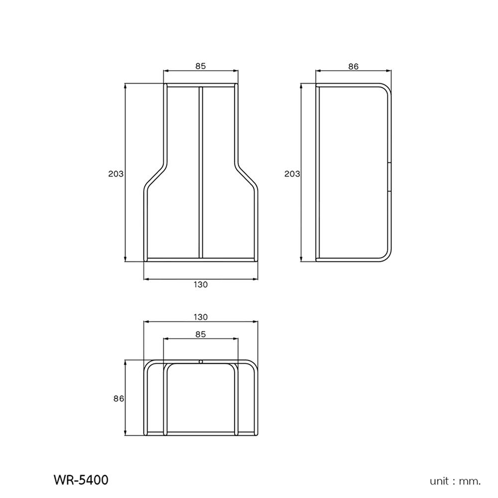 ที่ใส่กล่องกระดาษทิชชู WS WR-5400 สเตนเลส