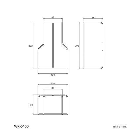 ที่ใส่กล่องกระดาษทิชชู WS WR-5400 สเตนเลส_1