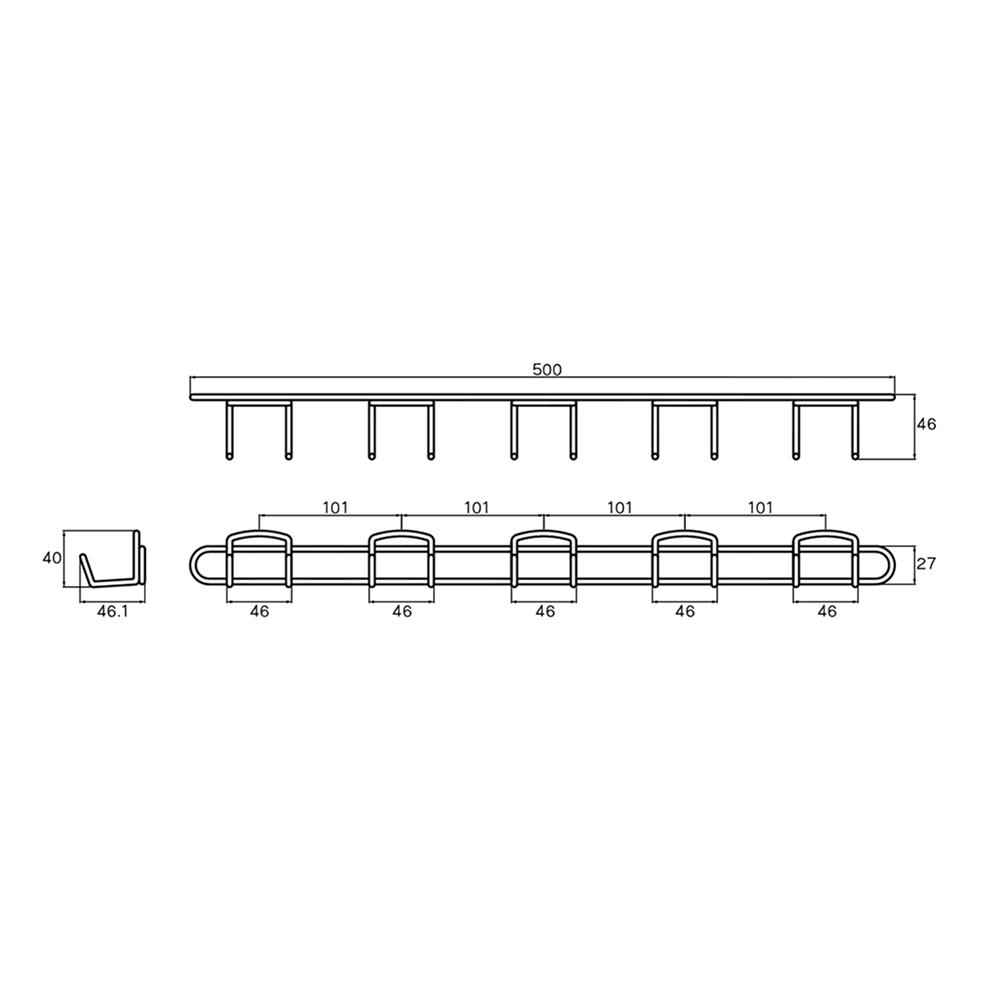 ขอแขวนผ้า WS WR-5403/50 สเตนเลส
