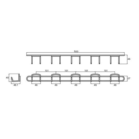 ขอแขวนผ้า WS WR-5403/50 สเตนเลส_1