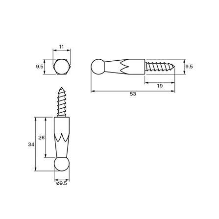 ขอแขวนผ้า WS H-502 สีเงิน_1