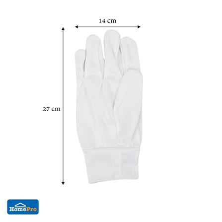 ถุงมือผ้า FITT สีขาว_2