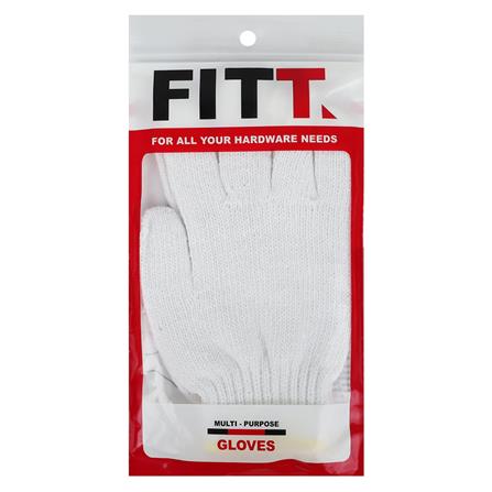 ถุงมือทอ FITT #6 สีขาว_3