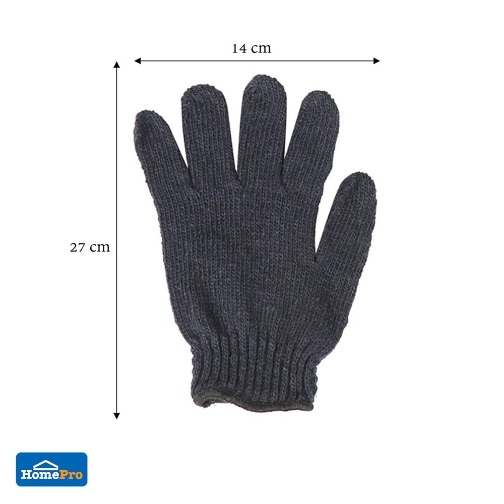 ถุงมือทอทั่วไป FITT #5 สีดำ