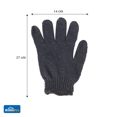 ถุงมือทอทั่วไป FITT #5 สีดำ_3