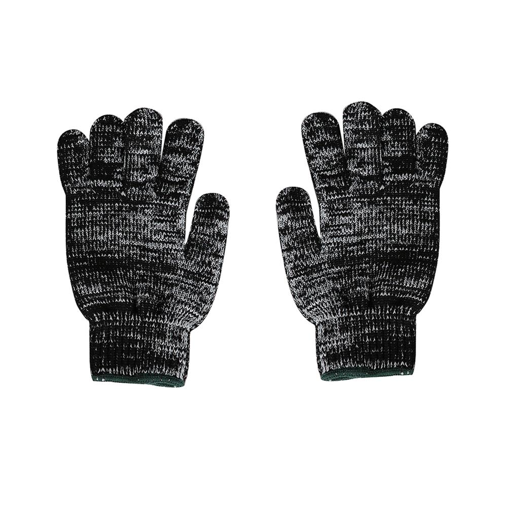 ถุงมือทอโพลีสปัน FITT #7 นิ้ว สีดำ