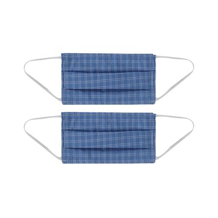 หน้ากากผ้า ซับใน FITT ลายสก็อต 2 ชิ้น