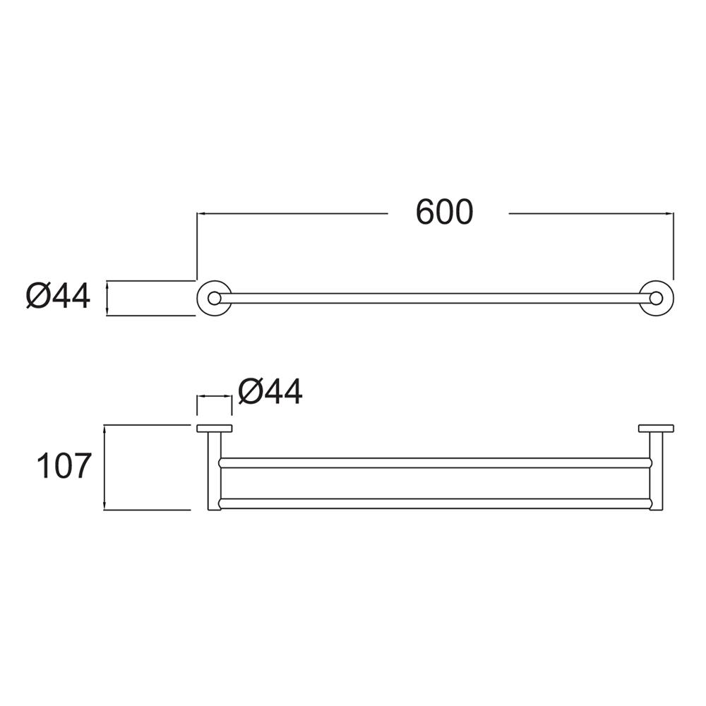 ราวแขวนผ้า AMERICAN STANDARD K-2801-52-N สีโครม