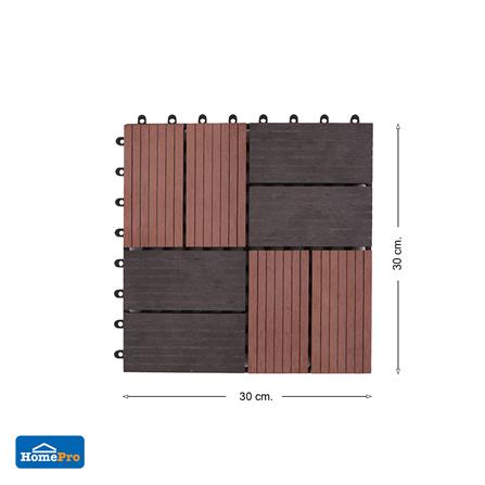 แผ่นทางเท้า SPRING WPC ลายสลับ 30x30 ซม._5