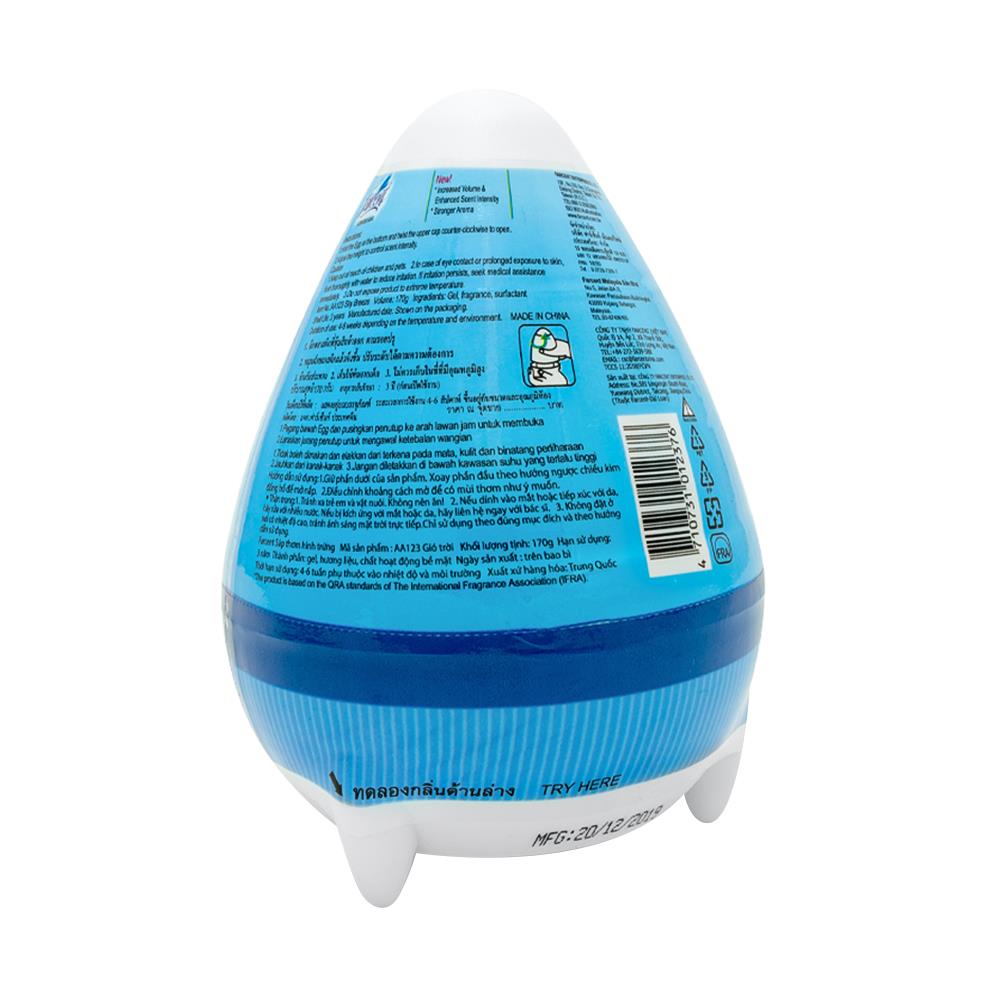 เจลปรับอากาศ FARCENT EGG 170g SKY BREEZE