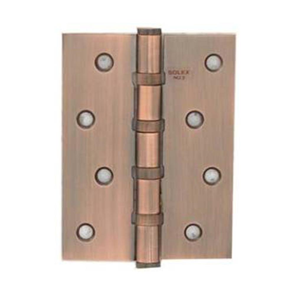 บานพับ 4X3 นิ้ว X 2 มม. SOLEX 4324 สีทองแดงรมดำ (แพ็ก 2 ชิ้น)