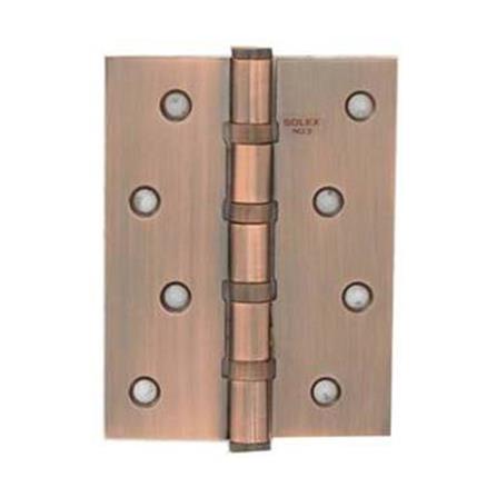 บานพับ 4X3 นิ้ว X 2 มม. SOLEX 4324 สีทองแดงรมดำ (แพ็ก 2 ชิ้น)