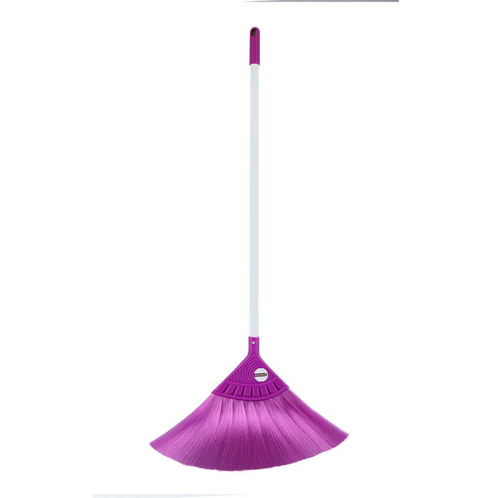 ชุดไม้กวาดไนลอนพร้อมที่โกยผง BE WISH 10 นิ้ว สีม่วง