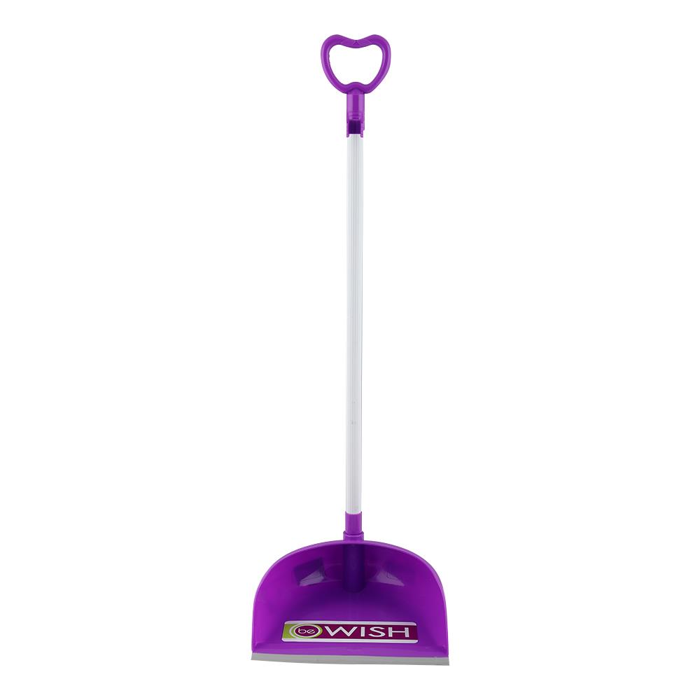 ชุดไม้กวาดไนลอนพร้อมที่โกยผง BE WISH 10 นิ้ว สีม่วง
