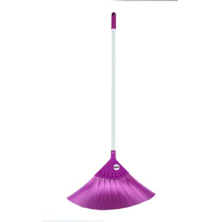 ชุดไม้กวาดไนลอนพร้อมที่โกยผง BE WISH 10 นิ้ว สีม่วง_1